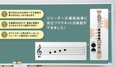 Amazon | スズキ リコーダーマグネット掛図 RMG-1 | 木管楽器